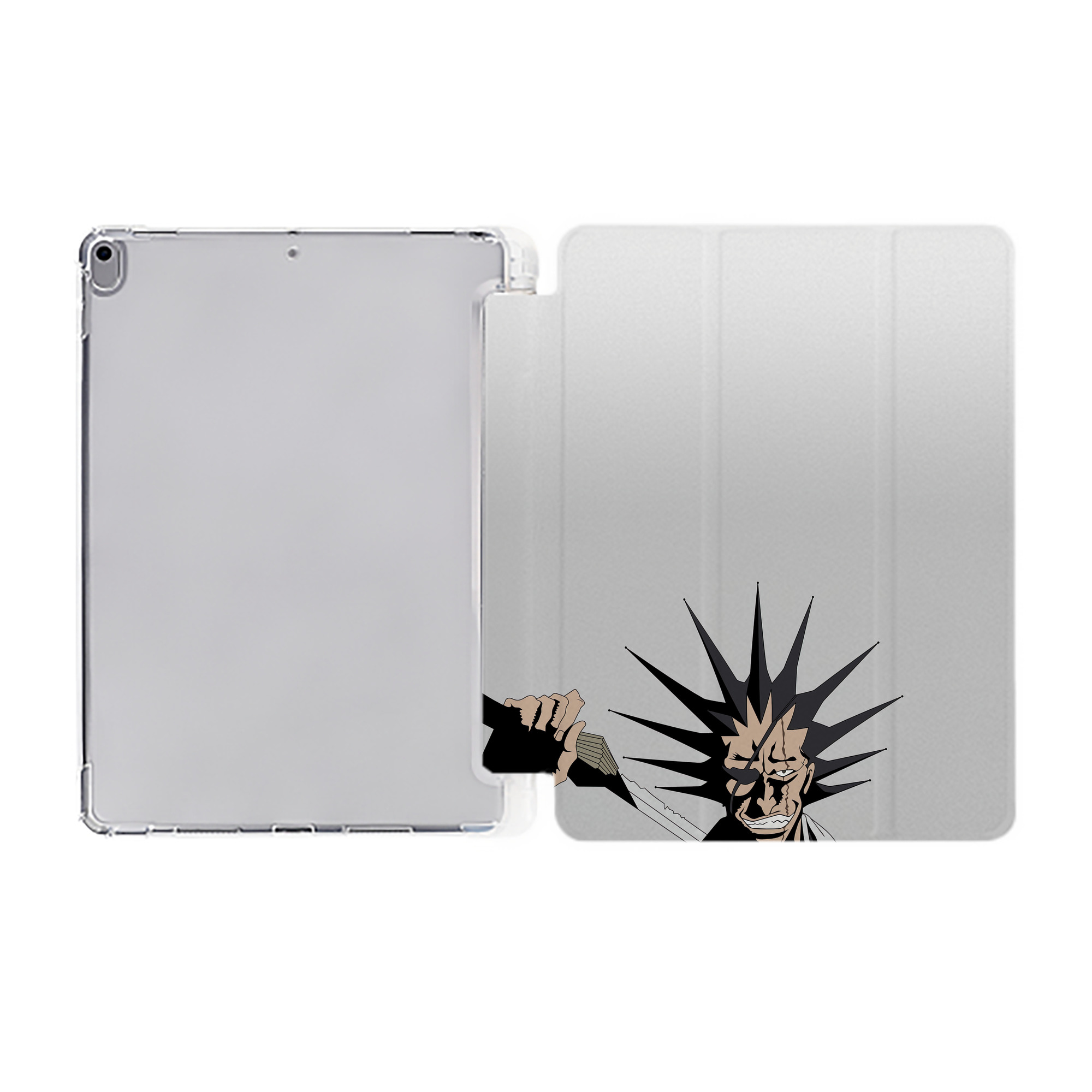 （画像用） ブリーチ BLEACH IPad ケース ペン収納付き 三つ折りスタンド PUレザー×シリコン 対応機種9.5/10.5/10.9インチ
